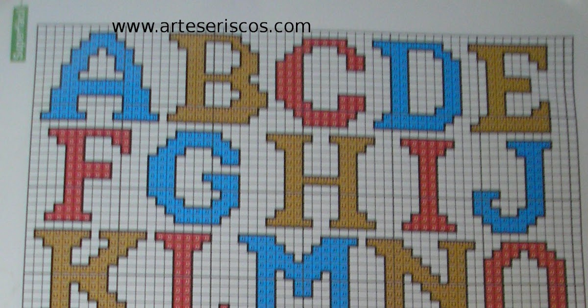 Artes e Riscos: Frase em Ponto Cruz "Sou xodó da vovó"